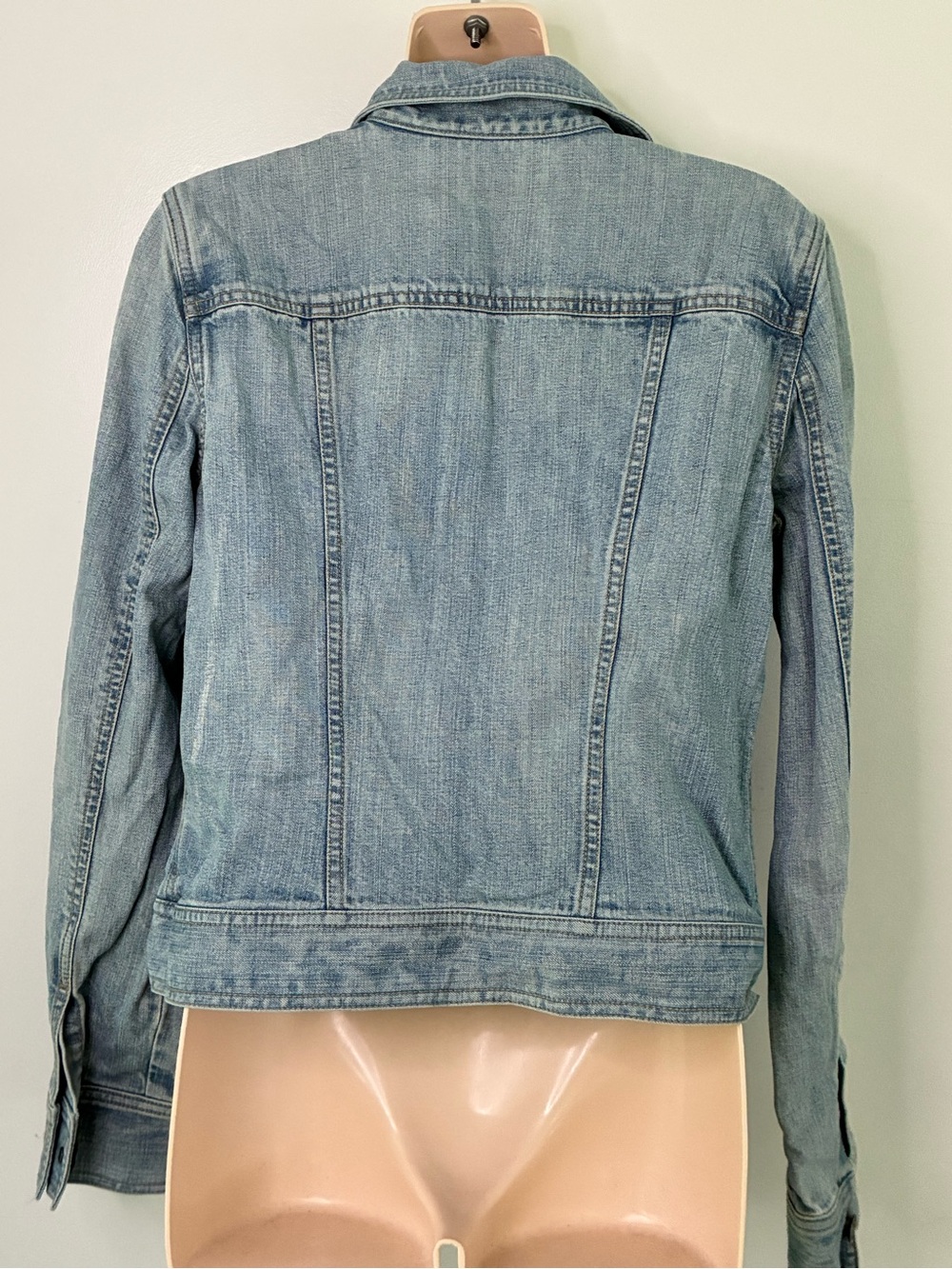 Lauren Ralph Lauren Light Blue Denim Trucker Jacket - Picture 7 of 8